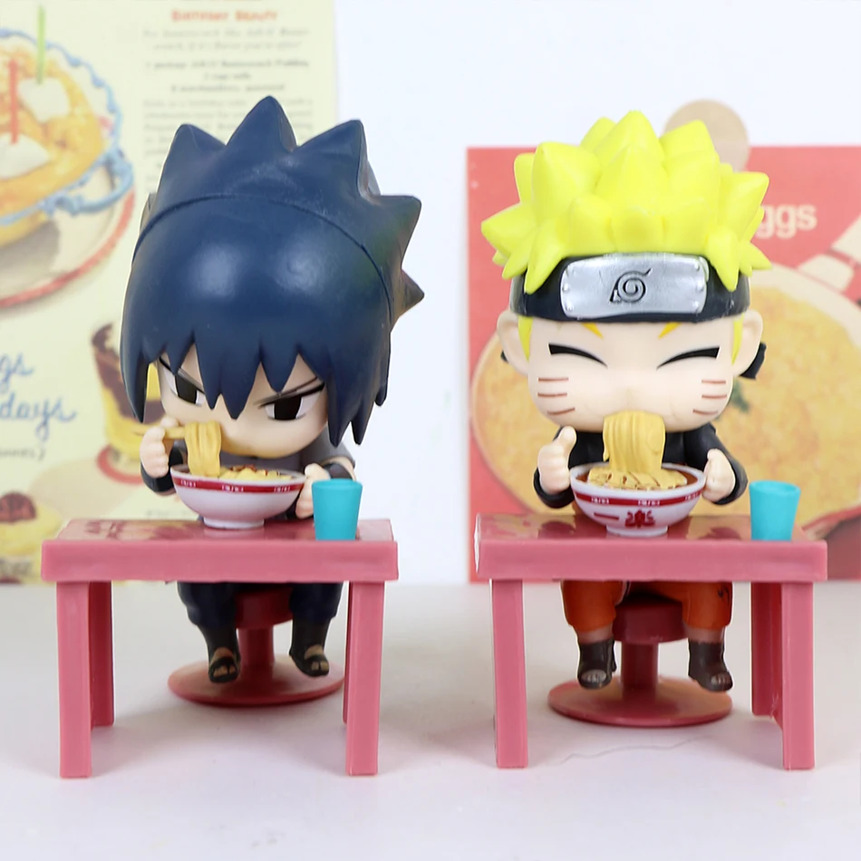 In Stock Naruto Shippuden Ramen Theme Series Blind Box - Chibi Mini PVC Anime Figures - Mystery Sasuke Uchiha & Naruto Toy Gifts