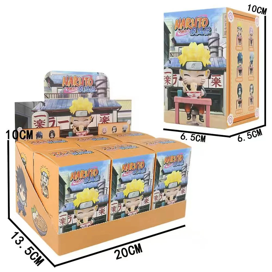 In Stock Naruto Shippuden Ramen Theme Series Blind Box - Chibi Mini PVC Anime Figures - Mystery Sasuke Uchiha & Naruto Toy Gifts
