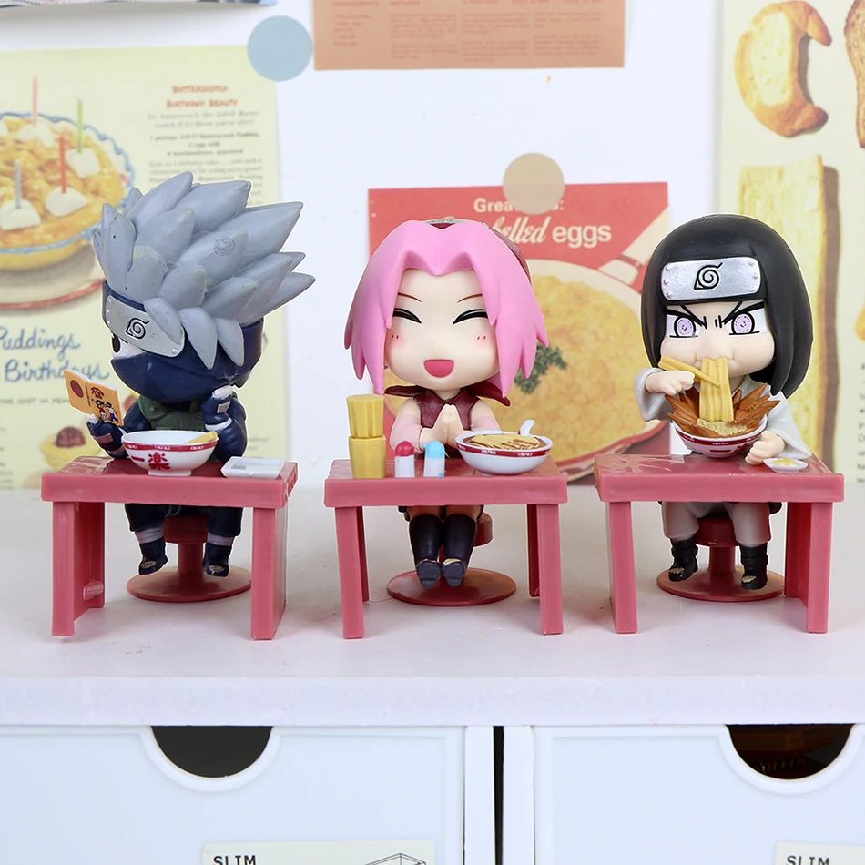 In Stock Naruto Shippuden Ramen Theme Series Blind Box - Chibi Mini PVC Anime Figures - Mystery Sasuke Uchiha & Naruto Toy Gifts