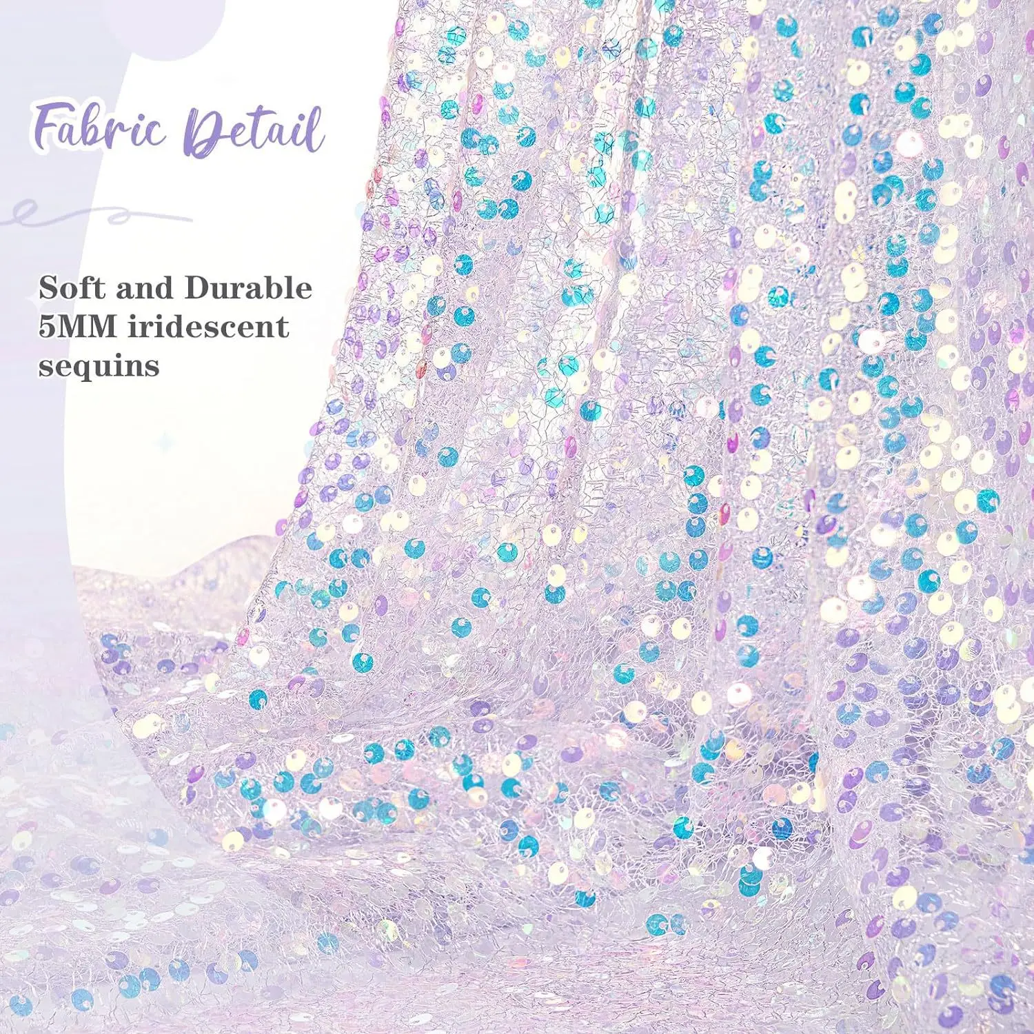 180x30cm Sequined Mermaid Glittering Table Runner Mermaid Girl Party Decor Little Mermaid Girls Birthday Wedding Party Decor