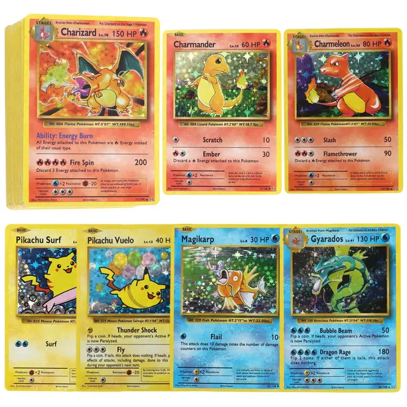 60/100Pcs English Pokemon Cards Shining MEGA GX Vmax TAG EX Vstar V Collection Cards Toys Children Gift