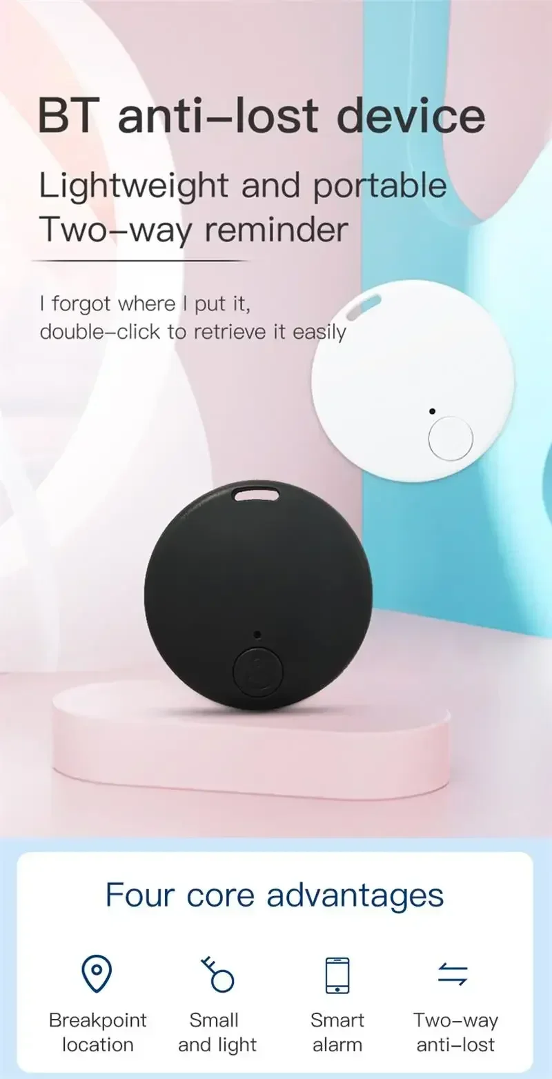 Xiaomi GPS Tracker Bluetooth 5.0 Anti-Lost Device Pet Kids Bag Wallet Tracking Smart Finder Locator Accessory For IOS Android