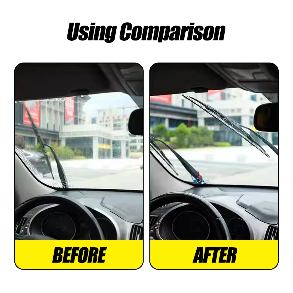 Auto Wiper Blade Arm Tension Spring Booster Alloy Pressure Enhancer Rubber Cover Anti Scratch No Tool Install Strong Grip Fixer