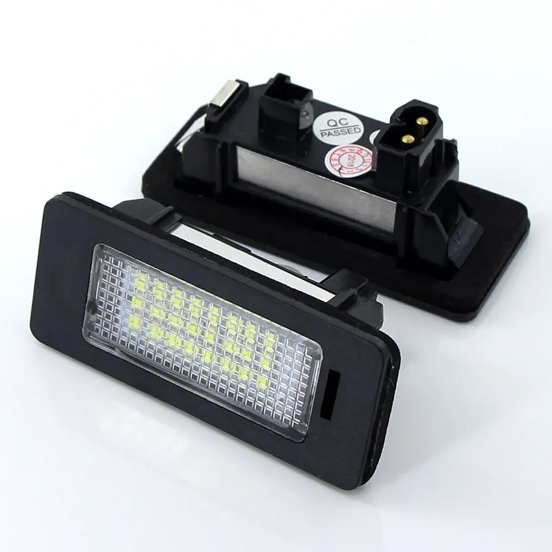 2X White LED Car License Plate Light Bulbs Auto Accessories For BMW E46 X5 E70 X6 E71 E72 E90 E92 E93 E91 M3 E39 M5 E60 E61 E82