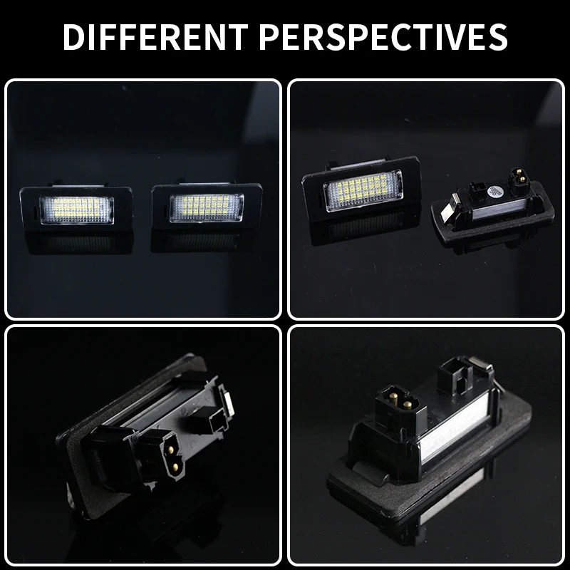 2X White LED Car License Plate Light Bulbs Auto Accessories For BMW E46 X5 E70 X6 E71 E72 E90 E92 E93 E91 M3 E39 M5 E60 E61 E82