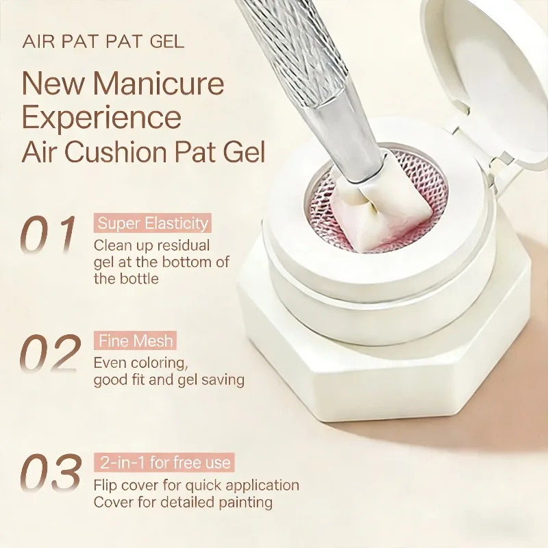 39-Color Air Cushion Patting Gel, High Saturation Blush Gradient Nail Art Gel, No Wipe Painting Transfer UV LED Soak Off Polish