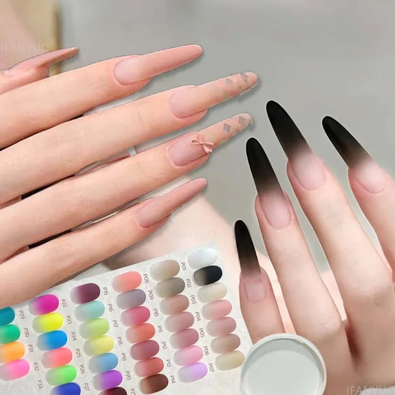 39-Color Air Cushion Patting Gel, High Saturation Blush Gradient Nail Art Gel, No Wipe Painting Transfer UV LED Soak Off Polish