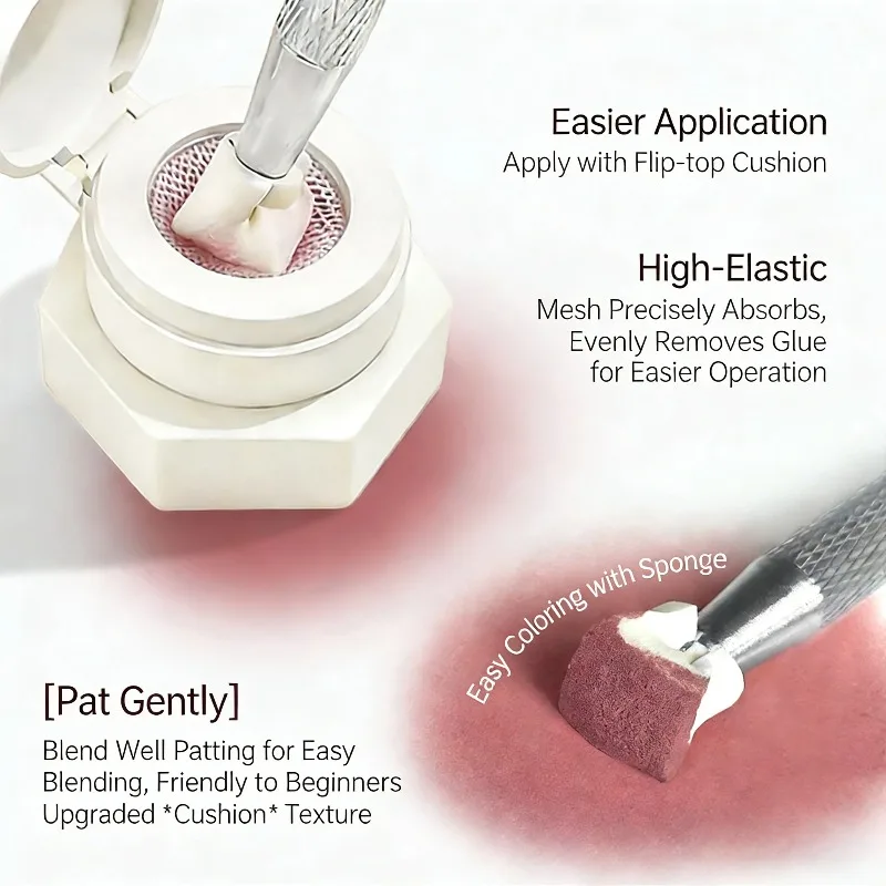 39-Color Air Cushion Patting Gel, High Saturation Blush Gradient Nail Art Gel, No Wipe Painting Transfer UV LED Soak Off Polish