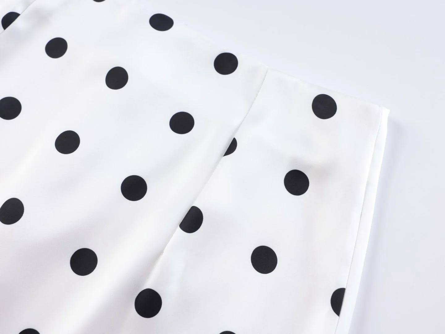 Elegant Polka Dot Skirt For Women Casual High Waist Satin Silk Patchwork Lace Midi Skirts 2026 Y2k Vintage Female Streetwear