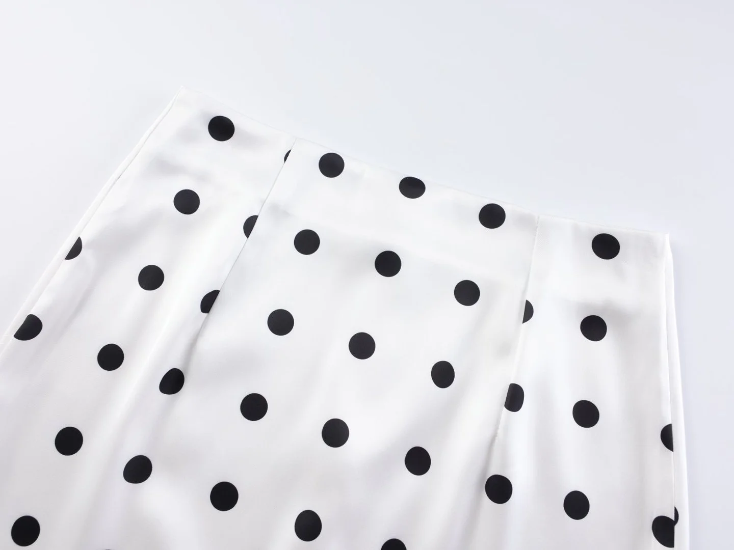 Elegant Polka Dot Skirt For Women Casual High Waist Satin Silk Patchwork Lace Midi Skirts 2026 Y2k Vintage Female Streetwear