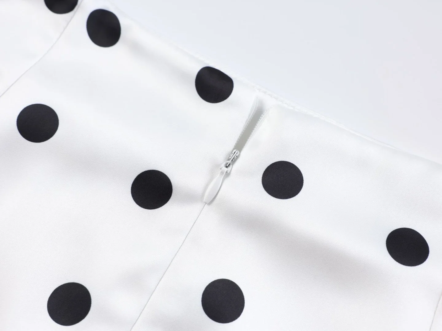Elegant Polka Dot Skirt For Women Casual High Waist Satin Silk Patchwork Lace Midi Skirts 2026 Y2k Vintage Female Streetwear