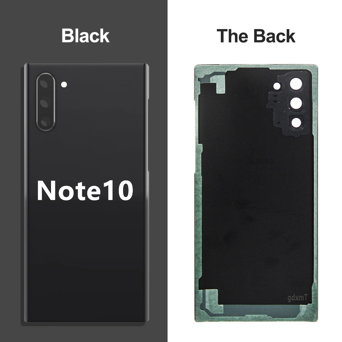 For Samsung Note 10 Plus N970F N975F Battery Back Cover Rear Glass Case Housing Adhesive Camera Lens Replacement for Note 10