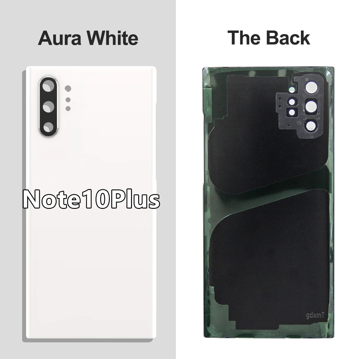 For Samsung Note 10 Plus N970F N975F Battery Back Cover Rear Glass Case Housing Adhesive Camera Lens Replacement for Note 10