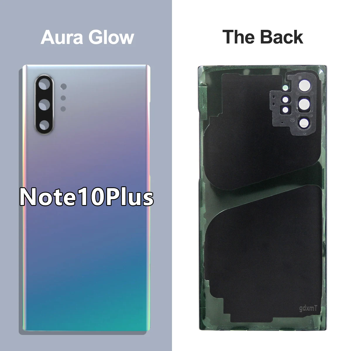For Samsung Note 10 Plus N970F N975F Battery Back Cover Rear Glass Case Housing Adhesive Camera Lens Replacement for Note 10