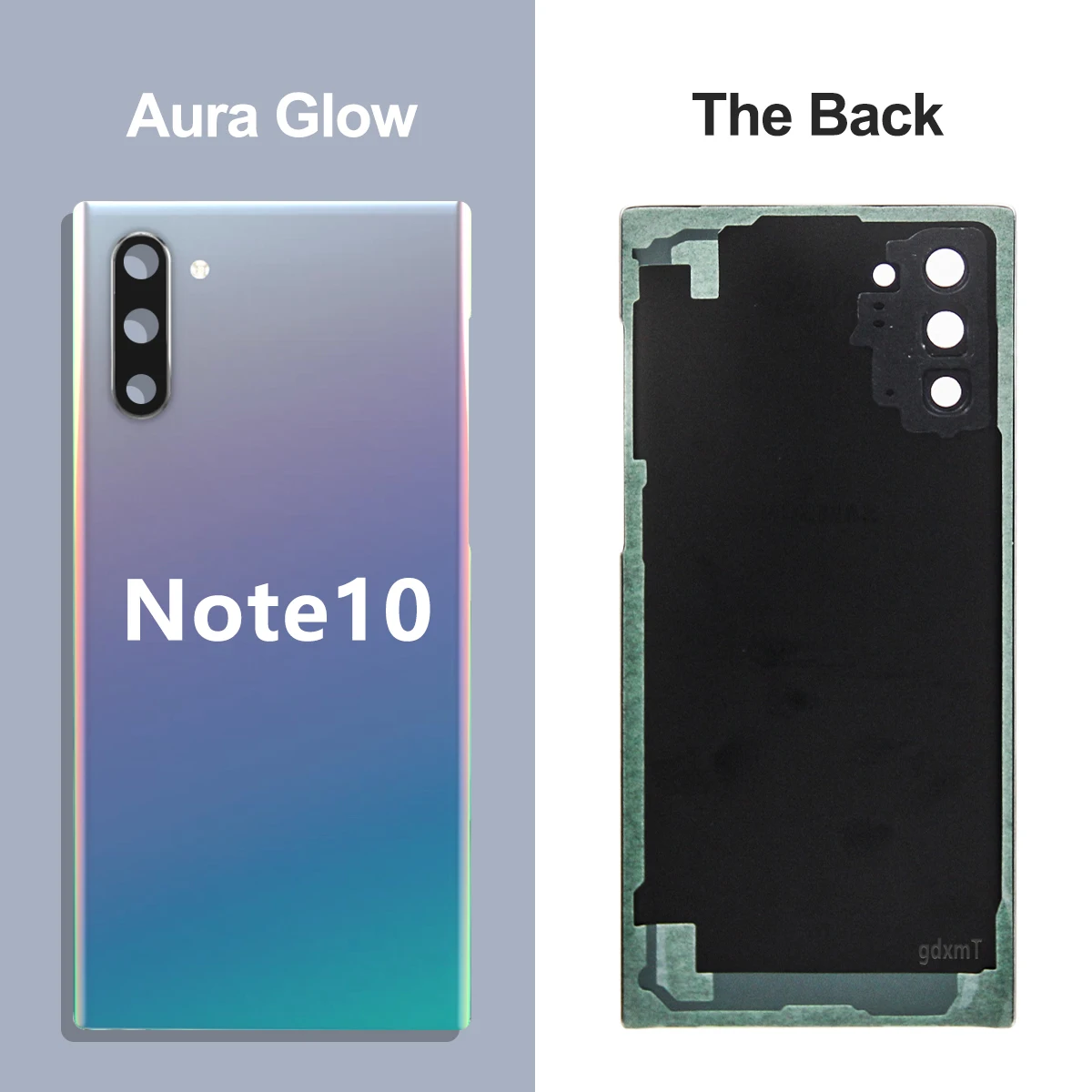 For Samsung Note 10 Plus N970F N975F Battery Back Cover Rear Glass Case Housing Adhesive Camera Lens Replacement for Note 10