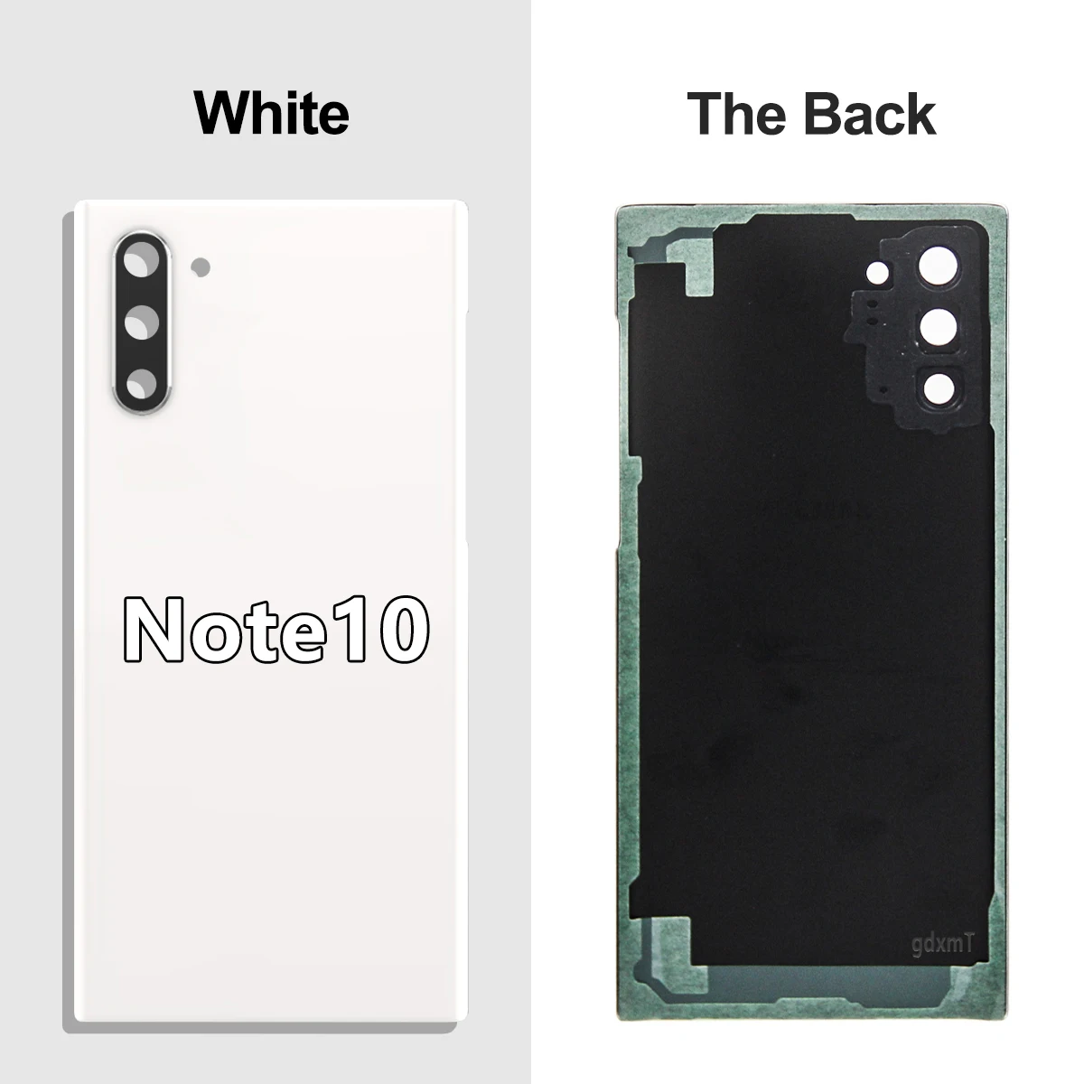 For Samsung Note 10 Plus N970F N975F Battery Back Cover Rear Glass Case Housing Adhesive Camera Lens Replacement for Note 10