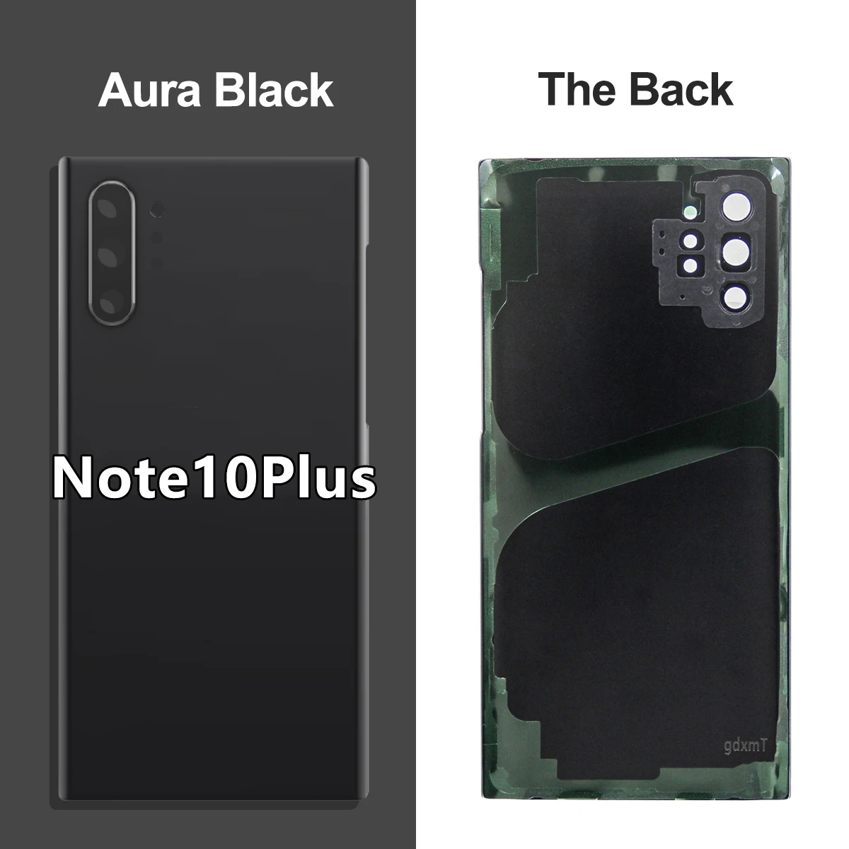 For Samsung Note 10 Plus N970F N975F Battery Back Cover Rear Glass Case Housing Adhesive Camera Lens Replacement for Note 10