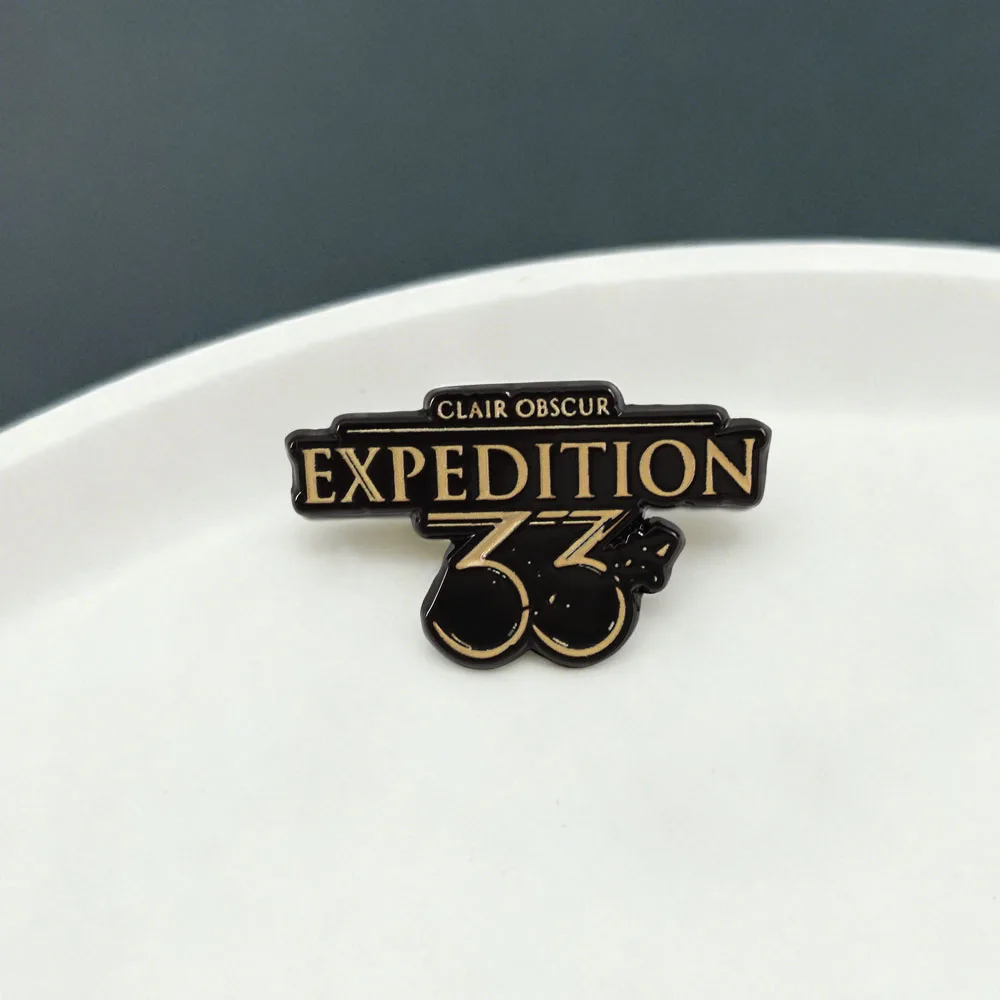Clair Obscur Expedition 33 Enamel Pin Cthulhu-style dark fantasy Game Peripheral Metal Brooch Lapel Badge for Fans