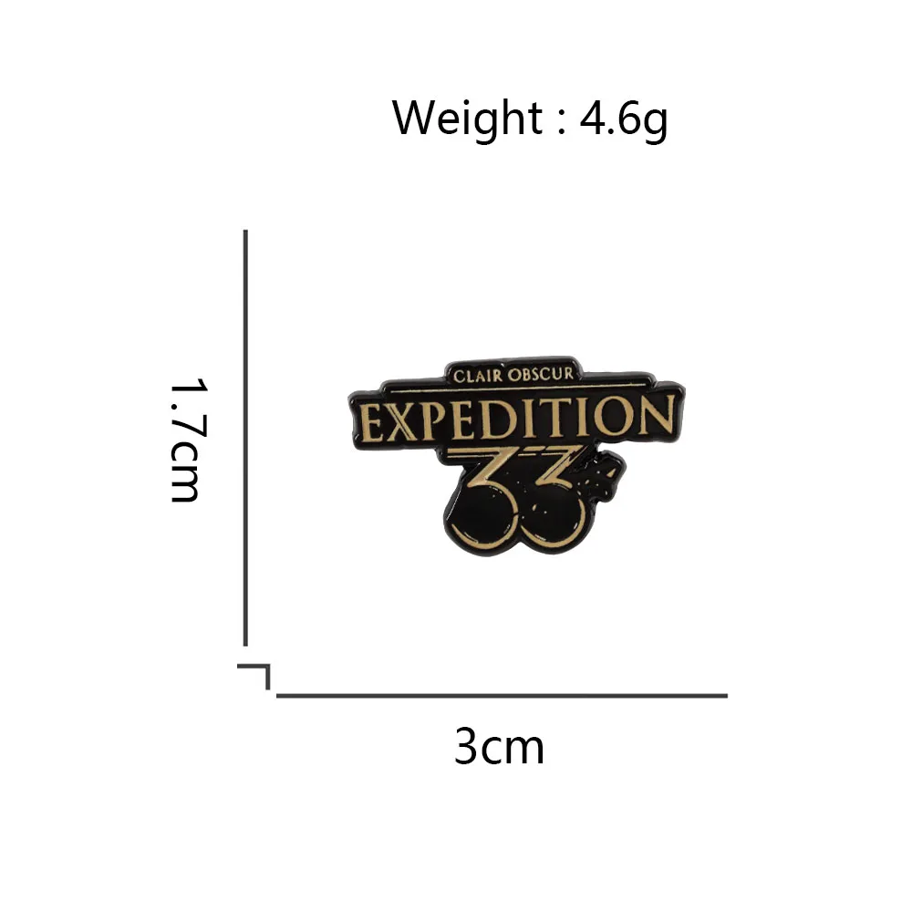 Clair Obscur Expedition 33 Enamel Pin Cthulhu-style dark fantasy Game Peripheral Metal Brooch Lapel Badge for Fans