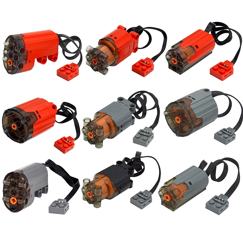 Technical Parts engine Building Blocks Multi Power Functions High Speed M XL L Servo Motor Monster Motors PF Model Brick Toys