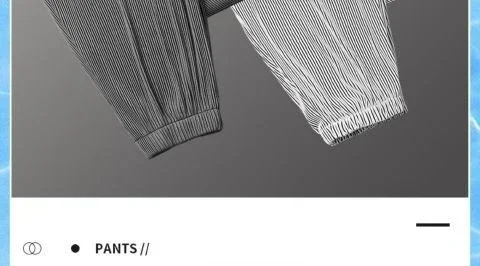 2026 Summer Ice Silk Ultra-thin Pants Men's Loose Straight Section Drape Ice Silk Pants Wide Leg Sports Casual Pants Fits