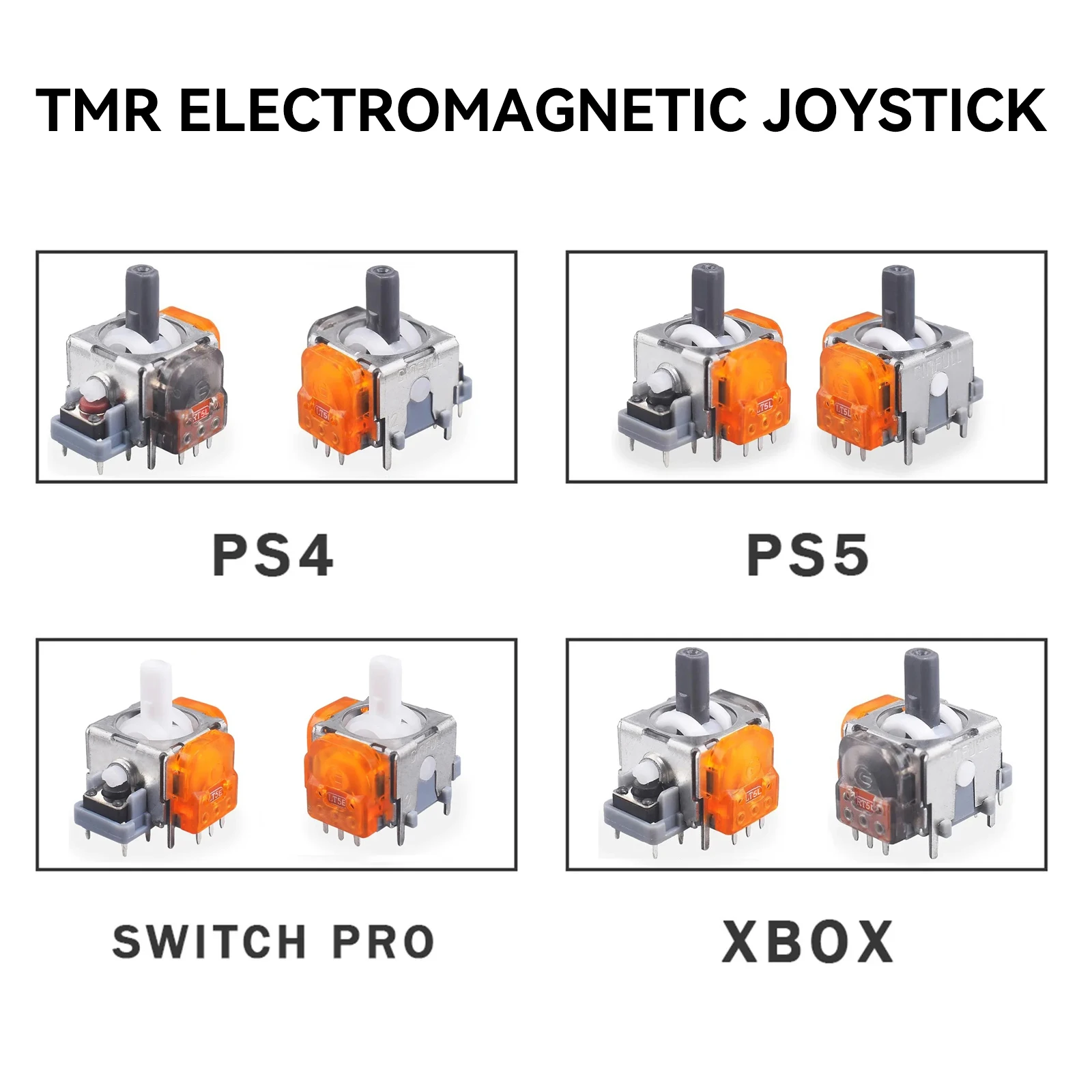 2-4-10PCS TMR Hall Effect Joystick 3D Analog Stick Sensor Replacement for PS5/PS4/Xbox Series X/S Controller Upgrade Accessories