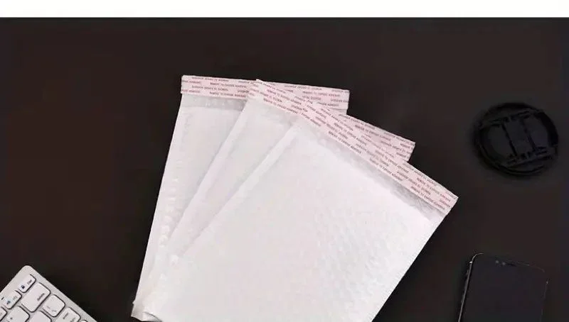 10/50pcs Composite Pearlescent Film Bubble Bag White Garment Packaging Express Bag Thickened Envelope Foam Waterproof Bubble Bag