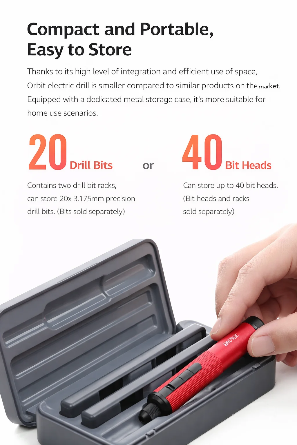 DSPIAE AT-ED01 Orbit Electric Hand Drill Screwdriver for Gunpla Plastic Wooden Soft Metal Drilling Model DIY Assembly Hobby Tool