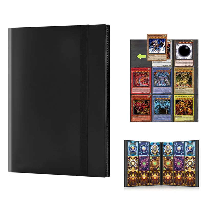 160/360 Game Cards Album Capacity 4/9Pocket Binders For Pokmon Yugoh Baseball Football Sports Card Holder Book Sleeve Binder