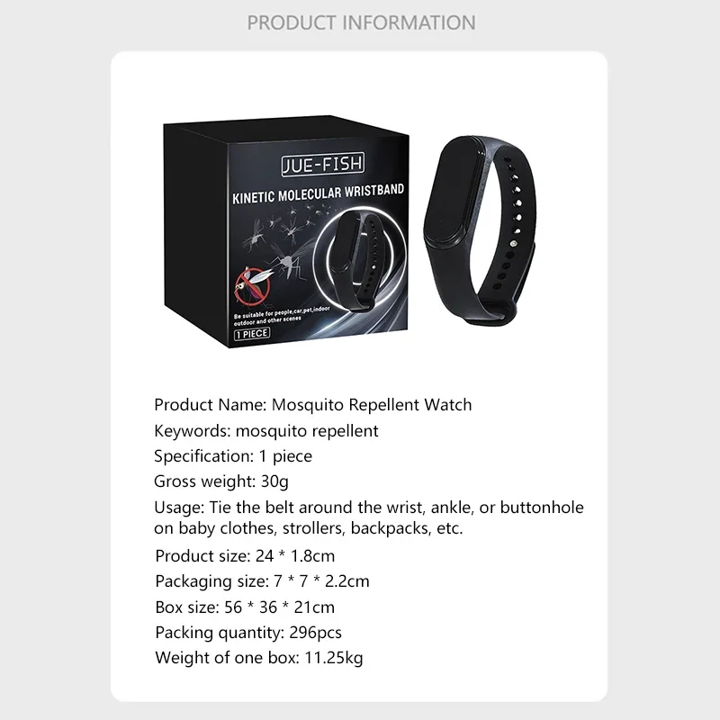 Mosquito Repellent Unisex Wearable Wristband Physical & Ultrasonic Non-Chemical For Home Outdoor Anti Mosquito Bracelet Bug Bite