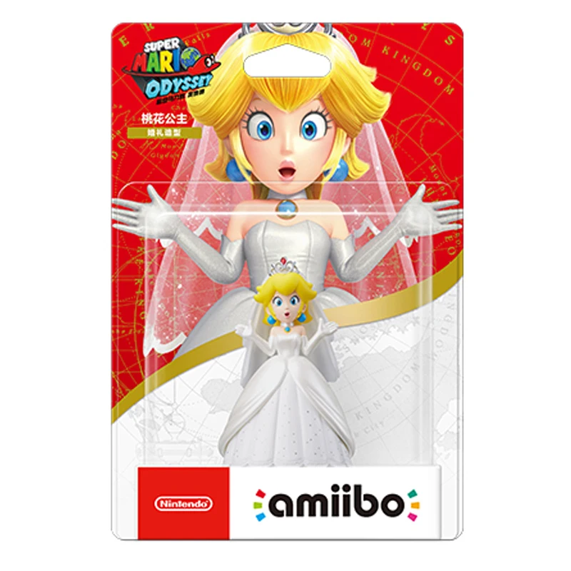 ARTSWIFT Amiibo Super Mario Odyssey Series Wedding Browser Peach Figurine NS Genuine NFC Original Region Free