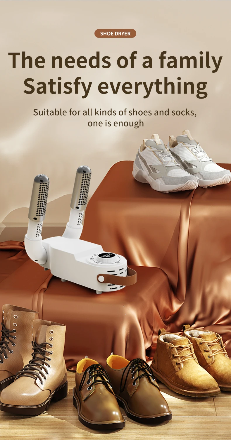 Intelligent Timer Shoe Dryer Boot Warmer EU/US UV Telescopic Adjustable Dryer Quick Drying Deodorizing Sterilizing Shoe Dryer