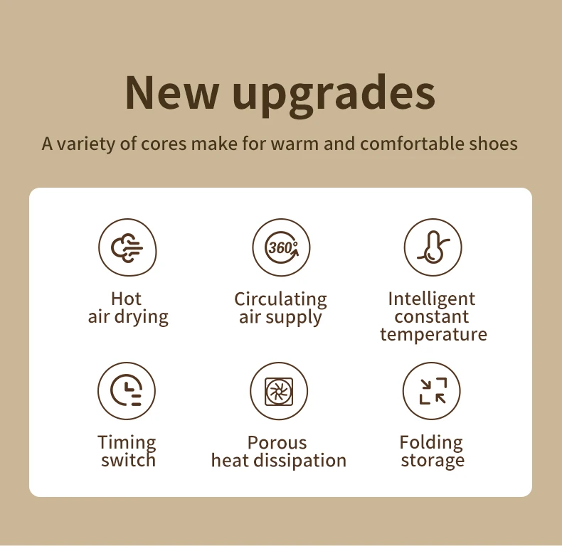 Intelligent Timer Shoe Dryer Boot Warmer EU/US UV Telescopic Adjustable Dryer Quick Drying Deodorizing Sterilizing Shoe Dryer