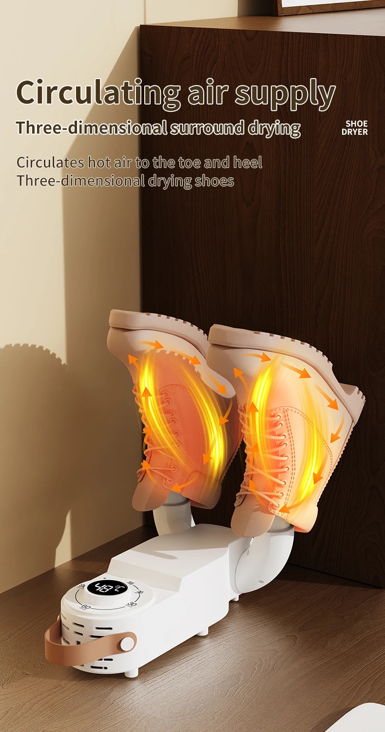 Intelligent Timer Shoe Dryer Boot Warmer EU/US UV Telescopic Adjustable Dryer Quick Drying Deodorizing Sterilizing Shoe Dryer