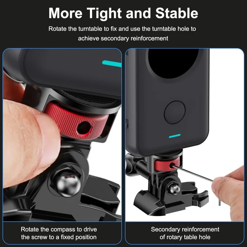 1/4" Aluminum Alloy Screw Converter Mini Tripod Adapter for Gopro 13 12 11 10 9 8 Insta360 X5 X4 X3 Action Camera Monopod Mount