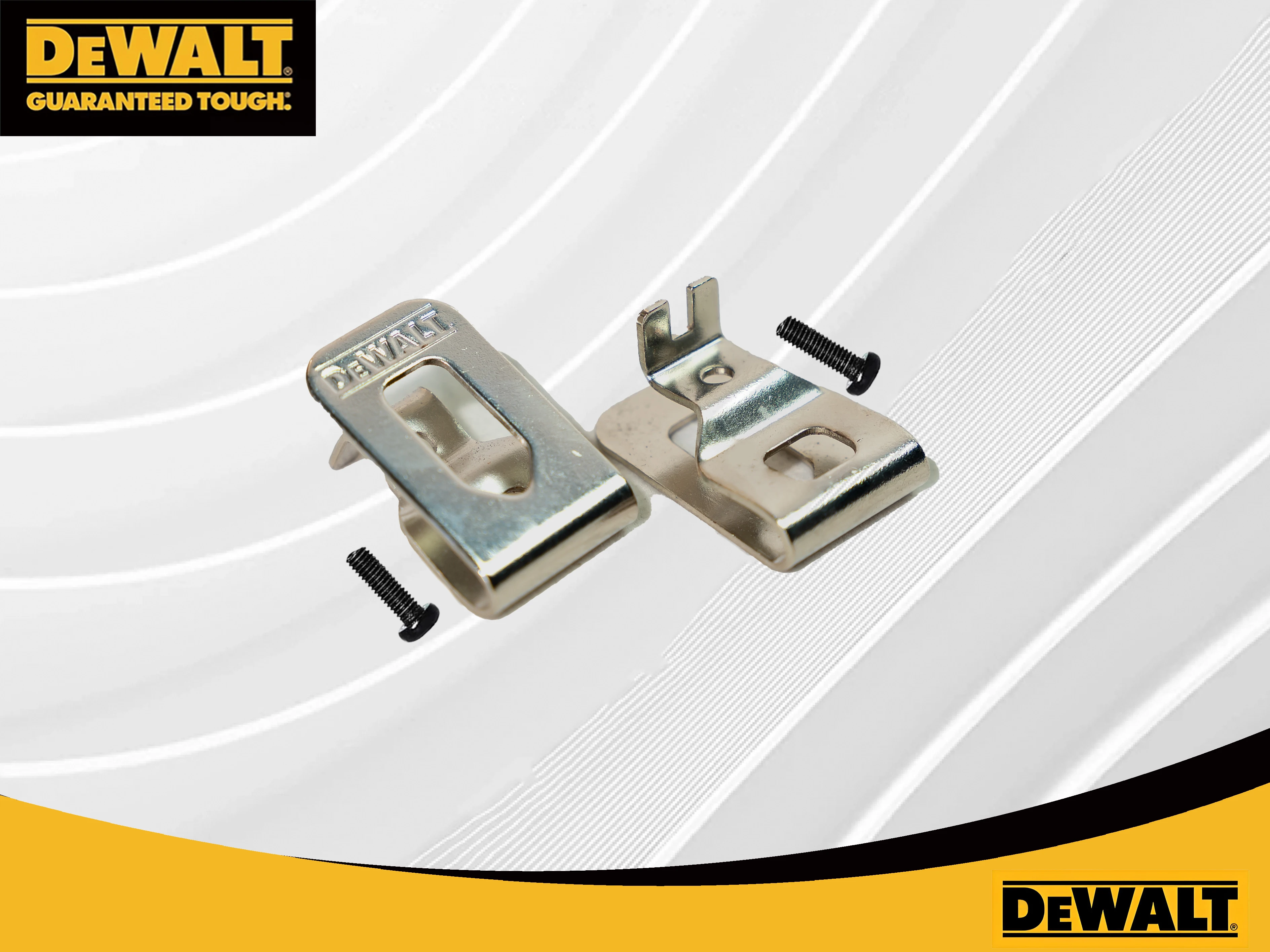 DEWALT original Electric Drill Belt Clip Hooks With Screws 18V 20V Cordless Drills Wrench Holder Clip Hooks Tool Part