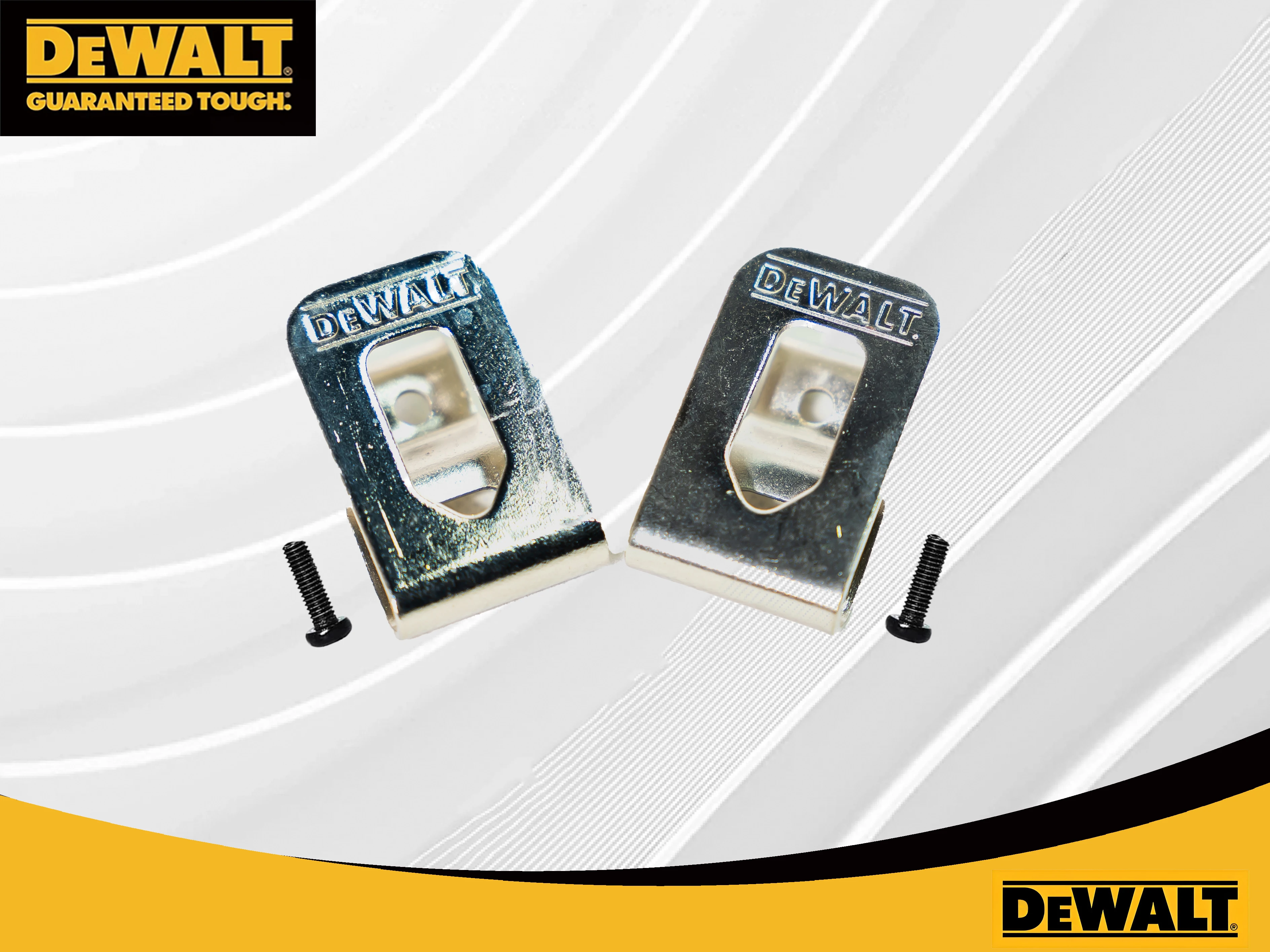 DEWALT original Electric Drill Belt Clip Hooks With Screws 18V 20V Cordless Drills Wrench Holder Clip Hooks Tool Part