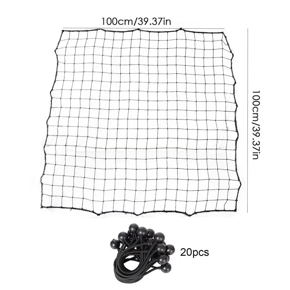 Replacement Net For Rebounder 39.37x39.37 Inches Football Catching Net With 20 Ropes Fielding Training Rebound Catch Mesh