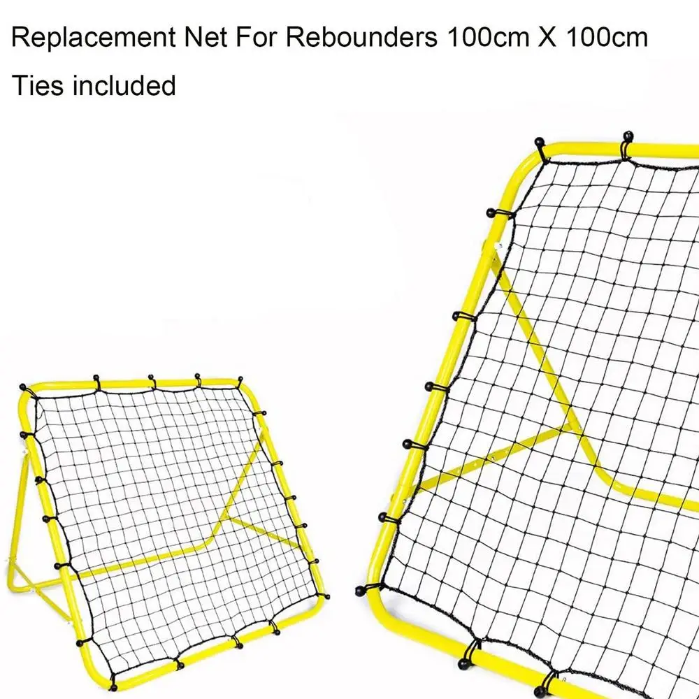 Replacement Net For Rebounder 39.37x39.37 Inches Football Catching Net With 20 Ropes Fielding Training Rebound Catch Mesh