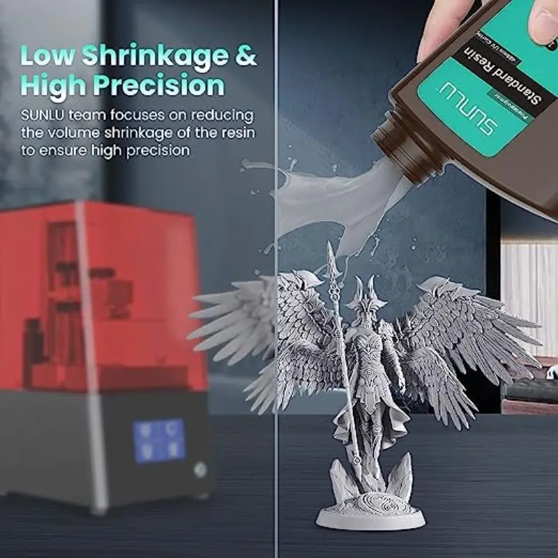 SUNLU Standard Resin/ABS Like/Water Wash/14K Standard Resin 5KG 1KG/Bottle 405nm UV Resin 3D Printing For LCD 3D Printer