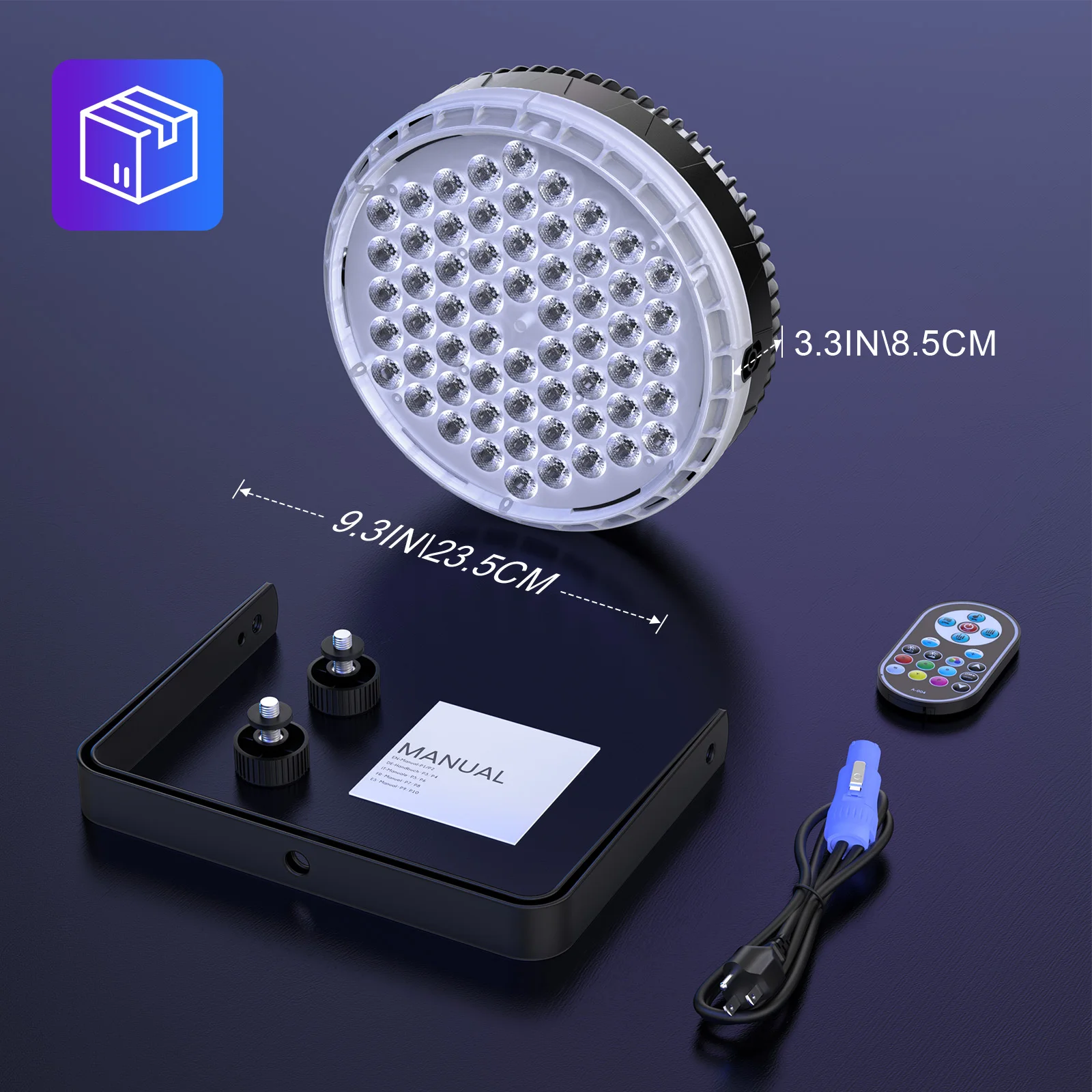 Leleght 2Pcs 200W RGBW 4-in-1 LED DJ Par Light DMX512 & Sound Activated Uplighting for DJ Disco Club Wedding Party Church Stage