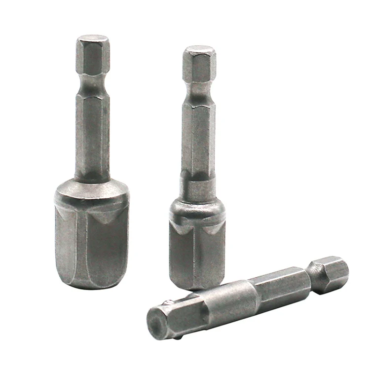 Chrome Vanadium Steel Socket Adapter Hex Shank to 1/4" 3/8" 1/2" Extension Drill Bits Driver Electrical Drilling Heads
