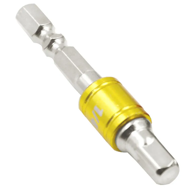 Chrome Vanadium Steel Socket Adapter Hex Shank to 1/4" 3/8" 1/2" Extension Drill Bits Driver Electrical Drilling Heads