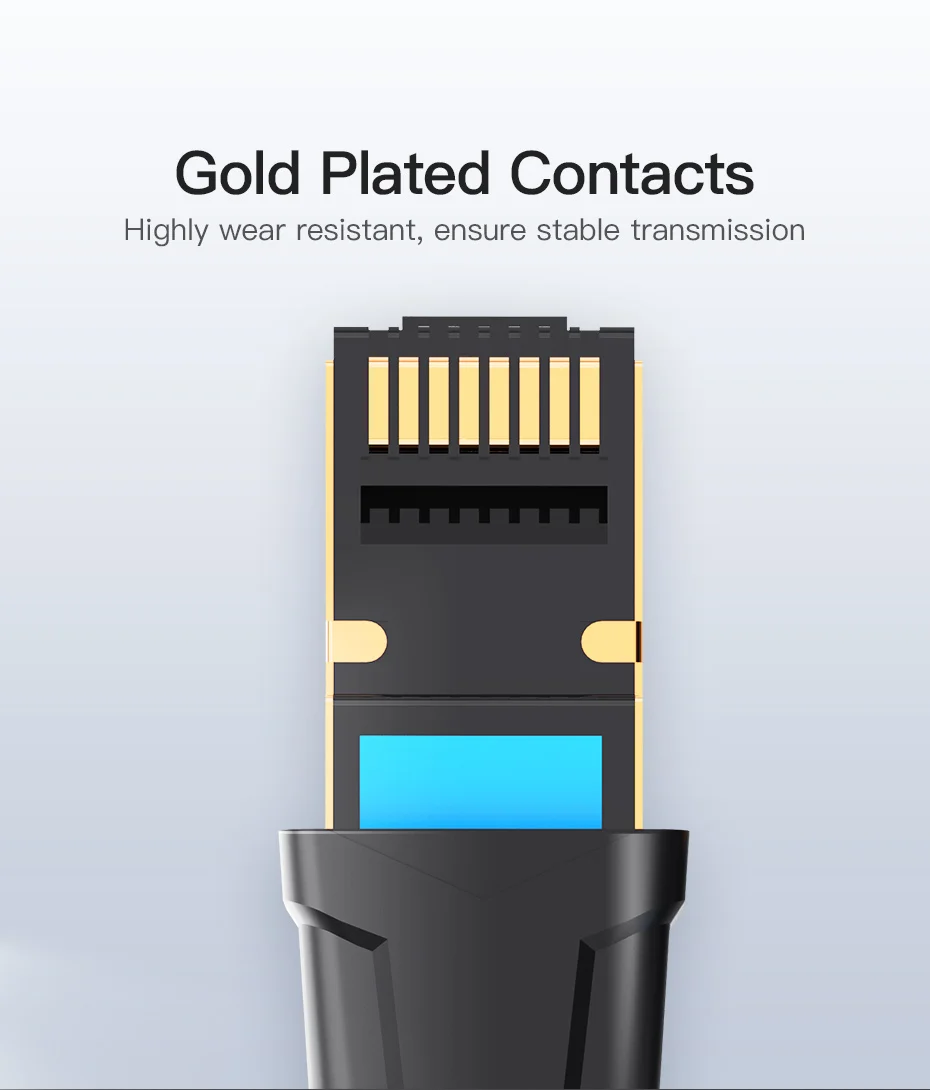 Vention Ethernet Cable RJ45 Cat 6A Lan Cable UTP RJ 45 Network Cable for Cat6 Cat6a Compatible Patch Cord for Modem Router Cable