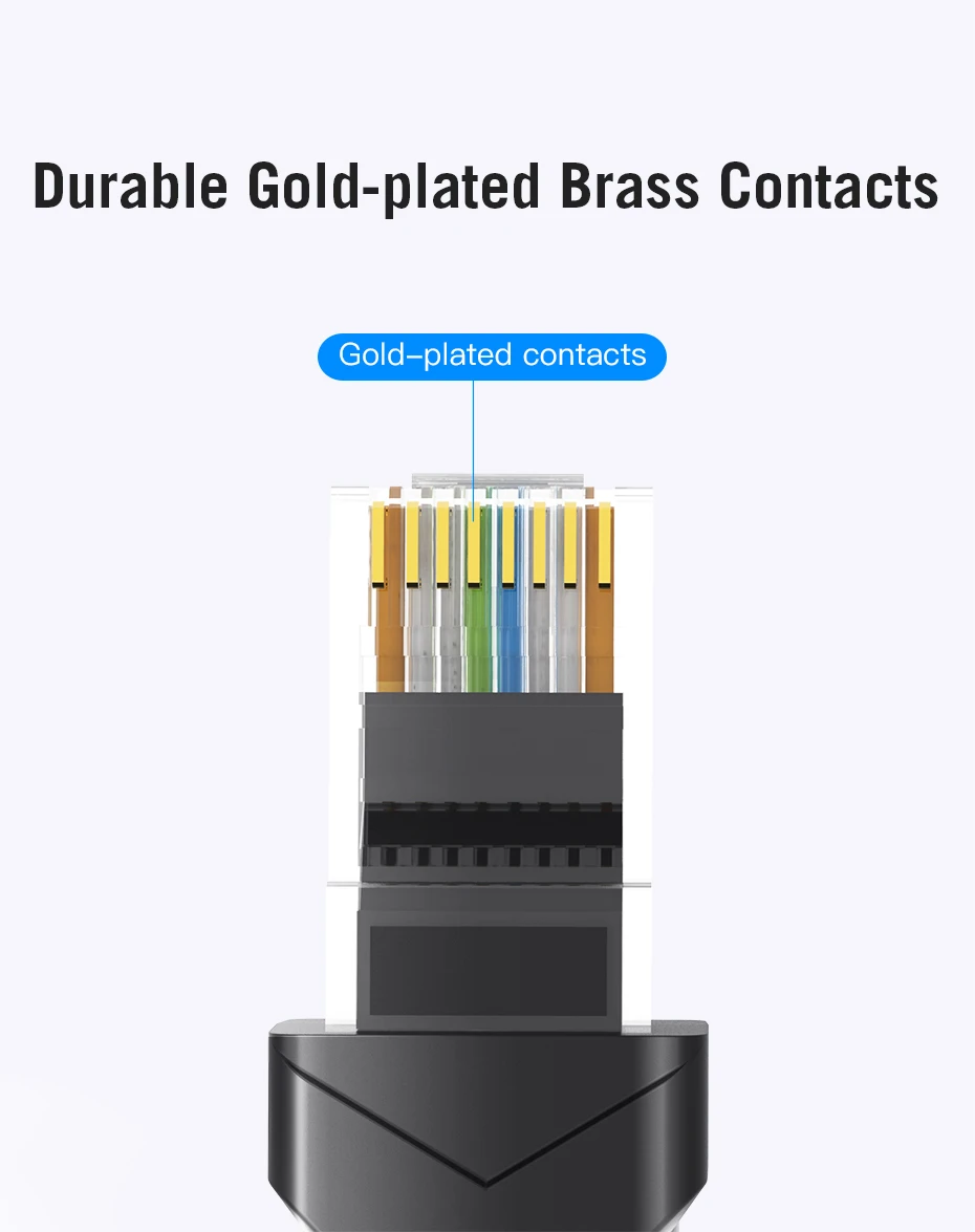 Vention Ethernet Cable RJ45 Cat 6A Lan Cable UTP RJ 45 Network Cable for Cat6 Cat6a Compatible Patch Cord for Modem Router Cable