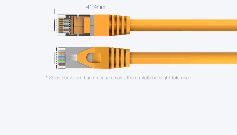 Vention Ethernet Cable RJ45 Cat 6A Lan Cable UTP RJ 45 Network Cable for Cat6 Cat6a Compatible Patch Cord for Modem Router Cable