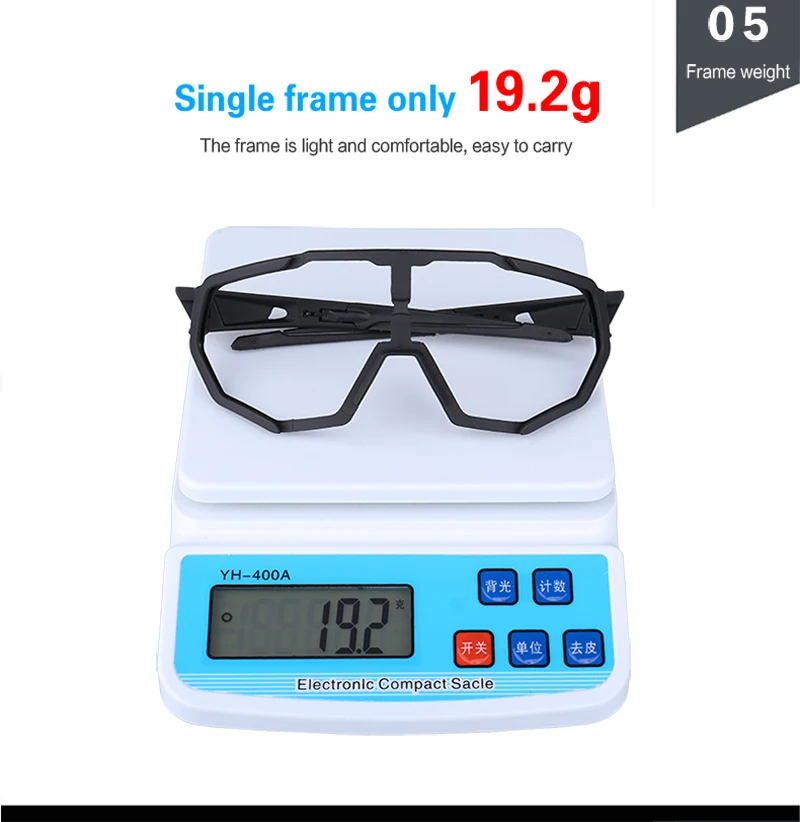 X-TIGER Cycling Glasses Polarized Glasses Bike Eyewear Sports Men's Photochromic Sunglasses MTB Road Bicycle Goggles 3/5 Lens