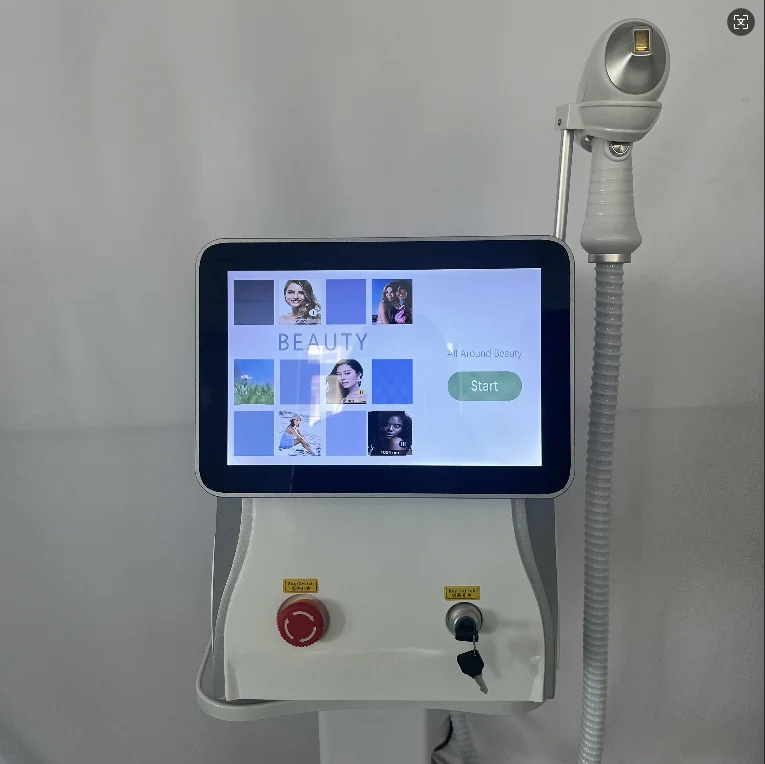 808nm Diode Laser Hair Removal Equipment Permanent Painless Non-invasive Permanent Cooling Head Painless Epilator Salon 5000W CE
