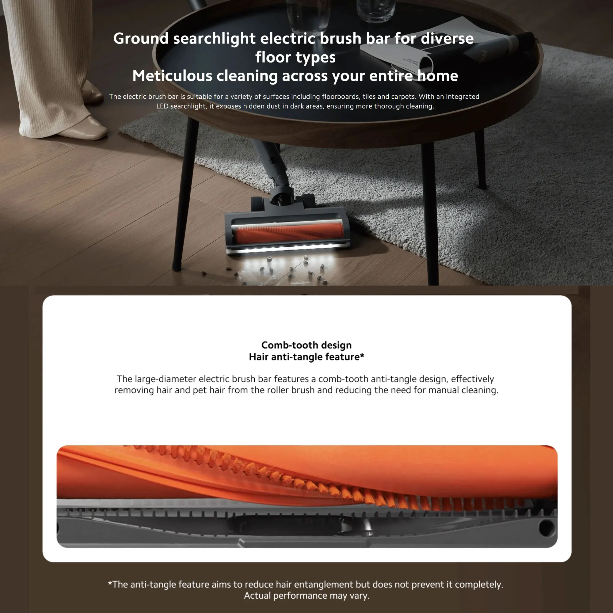 Xiaomi Vacuum Cleaner G20 Max, Mijia Wireless Hand-held Strong Suction Long Battery Life Searchlight Dust Removal Mite Suction