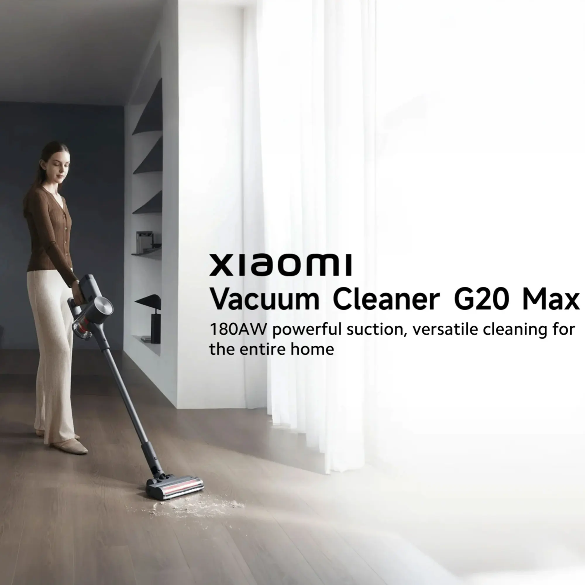 Xiaomi Vacuum Cleaner G20 Max, Mijia Wireless Hand-held Strong Suction Long Battery Life Searchlight Dust Removal Mite Suction